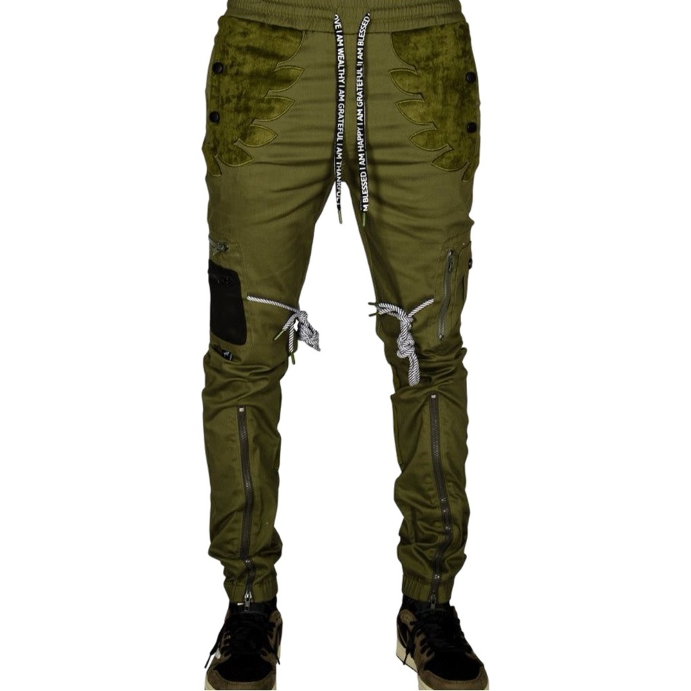 NWT The Hideout Clothing Unisex Blossom Cargo Joggers Pants